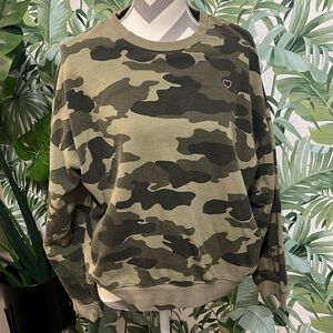 H&M Army crewneck